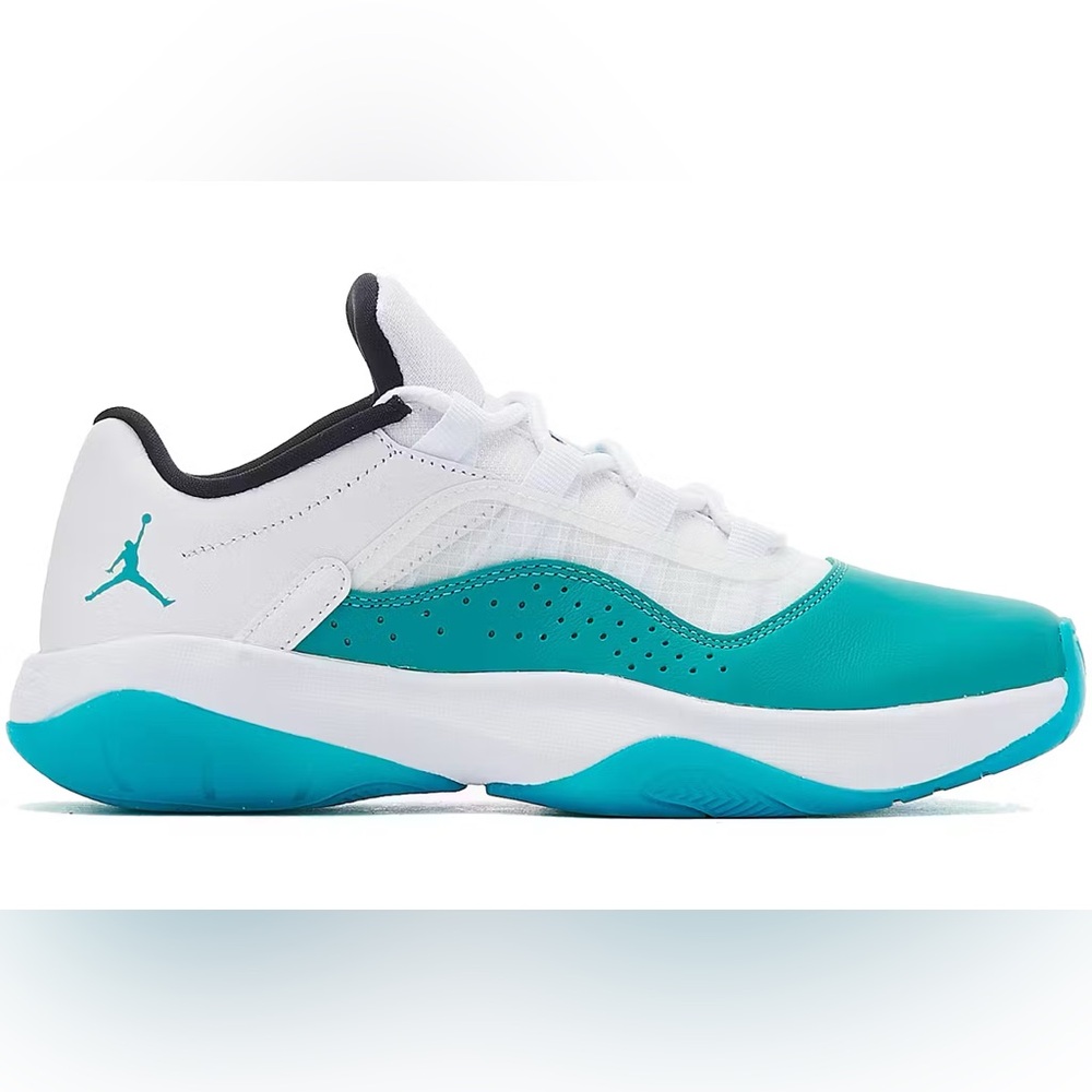 Jordan 11 CMFT Low Teal and White Sneakers